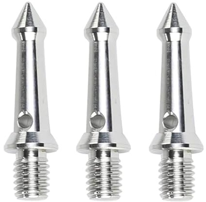 TINKTEEK 3/8 Zoll Stativ Spike Füße Stativspitzen Edelstahl 3 Stück