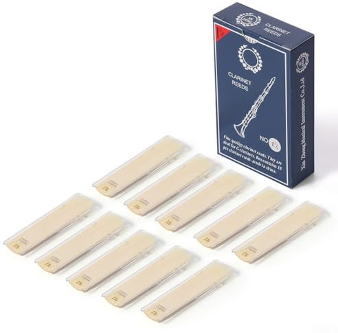 Erleben Sie unübertroffene Klangqualität mit 10 Bb-Klarinettenblättern, Stärke 11, 5, 3, 5, sorgfältiges Design, ideal für Schüler (1,5)
