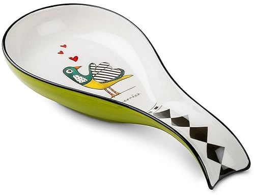 Egan Poggiamestoli Collezione Cocoricò. Oggetto Realizzato in Legno - Ceramica Verde. Dimensione: 21x10 cm. La referenza è 228065