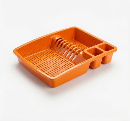 Buzztrove - Large Size Premium Dish Drainer Rack – Multi-Color Sink Drainer, Draining Board Rack, Dish Drying Rack for Efficient Kitchen Organization