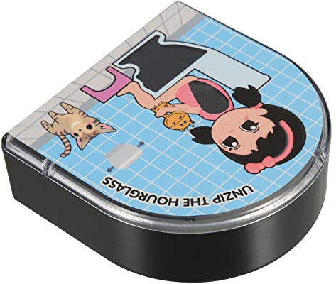 Hoement Minuti Per Bagno Decorativa Silenziosa e Funzionale Timer Sabbia Per Wc Rotazione Regalo Originale Per Adulti