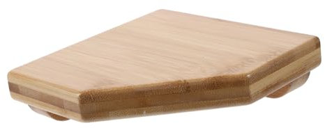 ORFOFE Bamboo Floating Corner Wall Shelf No Drilling Shelves for Wall Versatile Storage for Bedroom Bathroom Kitchen