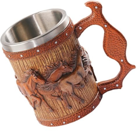 Cabilock Taza Vikinga Vasos para Beber Jugo Taza De Café Taza Vikinga para Beber Tazas Decoración De Mesa Vikinga Taza De Cerveza Vikinga Aislada Taza De Cerveza Elegante Bar Taza De