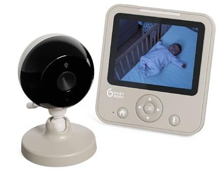 Babymoov Yoo Start babyphone kamera - batteriskärm - 300 m räckvidd - nattseende och VOX-funktion - vaggvisor - livstidsgaranti