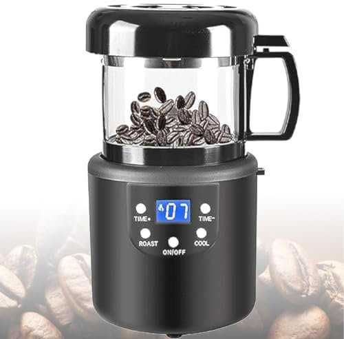 Tostatrice per caffè domestica, tostatrice elettrica professionale per chicchi di caffè, tostatrice ad aria calda per caffè, tostatrice automatica per caffè con temporizzazione e display a LED, per ba