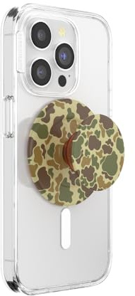 PopSockets Phone Grip for MagSafe with Kickstand, Magnetic Stand, Swappable Top, Secure Hold for iPhone MagSafe Cases, Phone & Tablet Grip - Bruce | Removable, For Kindle / Android / iPhone, With Magnet, Green, Teal, Turquoise, Men, Boys