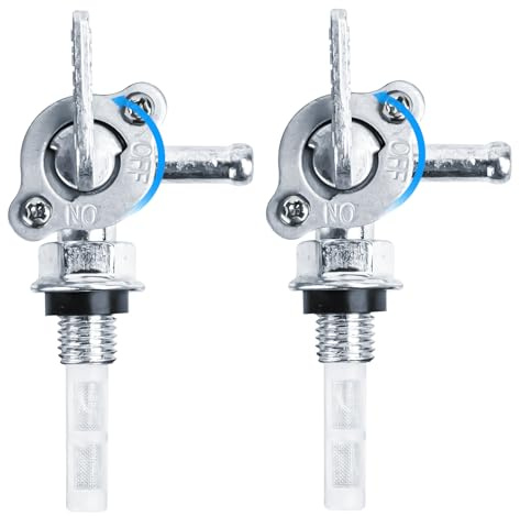2 PCS Robinet D'Essence 8mm,Carburant Essence Réservoir Robinet Switch,Général Robinets de Carburant,Robinet Essence M10,Interrupteur de Robinet D'Essence pour Scooter,Cyclomoteur et Moto(8mm)