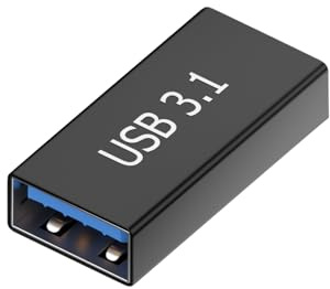 Ouitble Adattatore da USB C a USB 3.1, presa USB C da 10 Gbps a USB 3.1 A, convertitore per due spine, prolunga