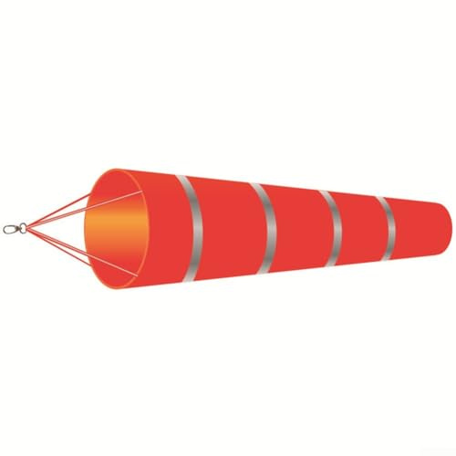 Aviation Monitoring Tool Strong and Visible 150 cm Long Windsock Made of Rip Stop Fabric