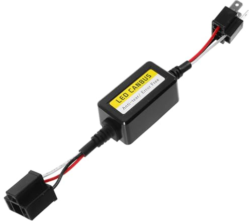 FUNNETOYU Décoder LED Auto Antiparasite Harnais Signal Clignotement Installation Compatible Feux Voiture Filtrage EMC Durable