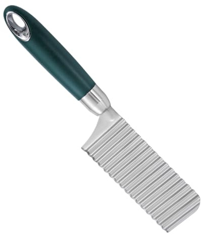 Healifty Cortador Ondulado De Patatas y Verduras, Acero Inoxidable 430, Cuchilla Gruesa Para Tiras y Rodajas, Utensilio De Cocina Para Ensaladas y Patatas Fritas Caseras, Uso Doméstico