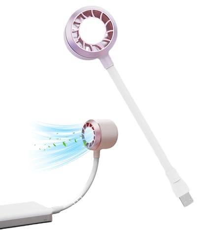 Mini Ventilateur De Refroidissement Portable - Flexible Usb Fondation De Lumière Led, Conception De Lame Douce Réglable, Dispositif De Circulation De L'air Silencieux | Solution De Brise Pratique Pour