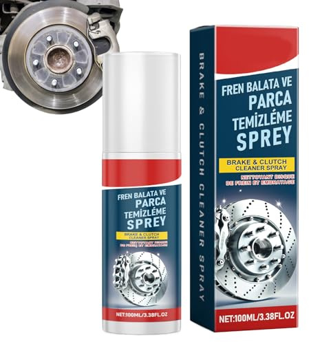Hitburu Pulitore Parti Frenanti - Detergente 100ml per Auto e Ferro - Spray Pulente Duraturo per Dischi Freno Autoveicoli | Dettaglio Cerchioni Ruote Rimozione Olio