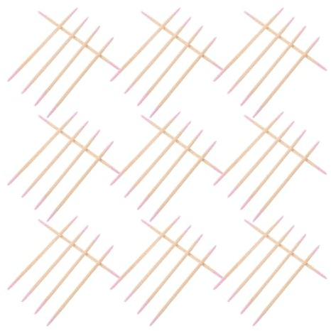 POPETPOP 1500 piezas Bastoncillos de Algodón Doble Punta con Palito de Madera Reforzado Hisopos para Microblading Maquillaje y Arte de Uñas Puntas Finas para Limpieza y Corrección Salones