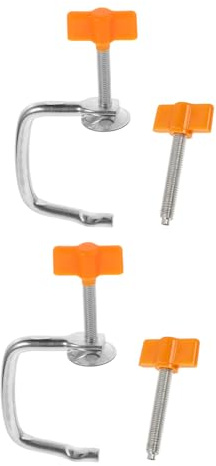 Toyvian 2 Sets Universal Pasta Machine Clamp Replacement Holder Clips for Manual Hand Crank Pasta Machines Made of Iron and Pp for Enhanced Kitchen Efficiency in Home Kitchen