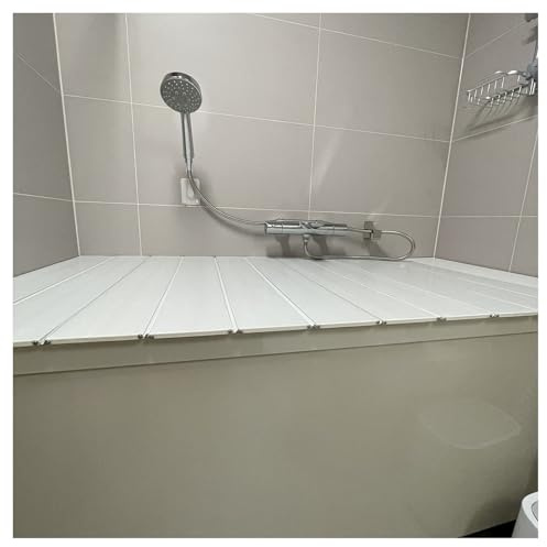 Foldable Bathtub Screen PVC Dustproof Bath Panel for Spa Shower & Bathroom Portable Waterproof Bathtub Divider Compact Bathing Solution for Small Spaces