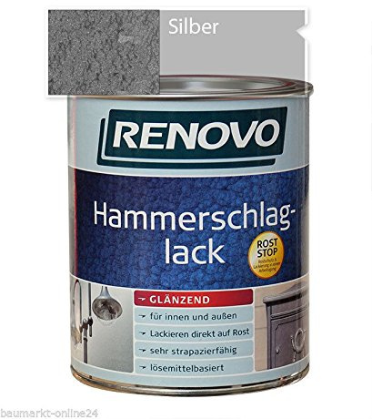 Hammerschlaglack Silber 750 ml Glänzend Renovo