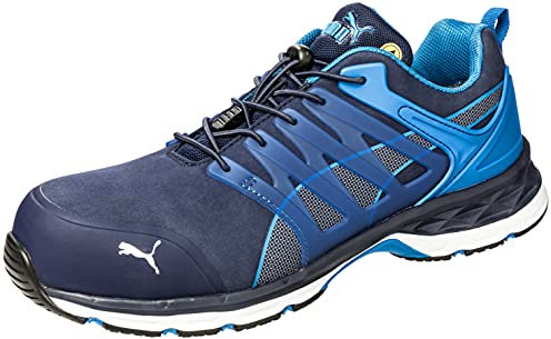 Puma ox643850-BLEU-41 ESD Sicherheitsschuhe S1P Safety Velocity 2.0 Blue Low 643850-41, Größe:41, Blau, 1 Paar Omni Terra SRC 49