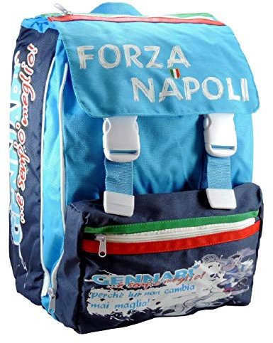 Zaino Scuola Elementare FORZA NAPOLI Tifoso Napoli cartella Bambino Estensibile
