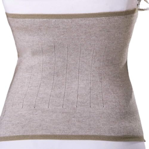 Waist Support Stomach Kidney Warmer Lumbar Support Lower Back Brace Abdominal Binder Slim Waist Trimmer Belt Thin Soft Cashmere Waistband for Warming Kidney Pain Relief C Section Surgical Recovery