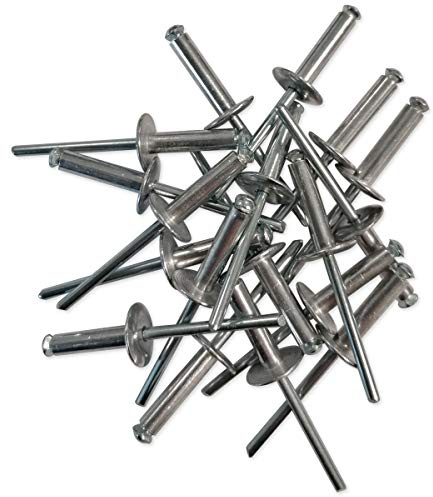 RIVETS ECLATEURS ALUMINIUM TIGE ACIER TETE LARGE 4.8 x 20