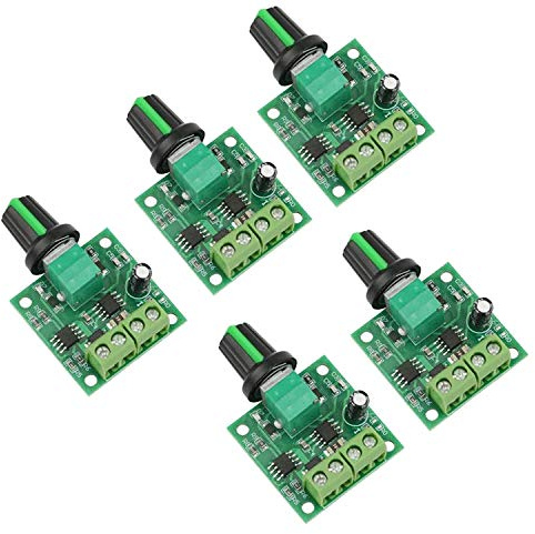 5 Stück PWM Niederspannungs-Gleichstrommotor-Drehzahlregler 1.8V 3V 5V 6V 12V 2A 1803B 1803BK Einstellbarer Treiberschalter mit Drehzahlregelung