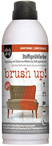 SimplySpray Brush up! Spray - Textilfarbe zum Sprühen Möbel Stofffarbe (Safari Orange - Burnt Orange)
