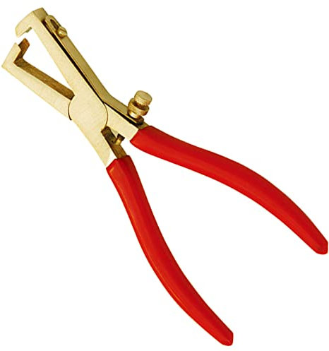 WEDO Alicates pelacables sin chispas, Tenazas con asas antideslizantes, herramienta de seguridad sin chispas, bronce de aluminio, estándar DIN, certificado BAM y FM, 7 pulgadas, 170 mm