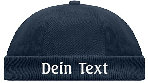 Nashville print factory Biker Cap Bestickt mit Wunschtext – Docker Cap/Fischer Mütze personalisiert | Trucker Cap Stickerei Streetwear Geschenk Chef Cap