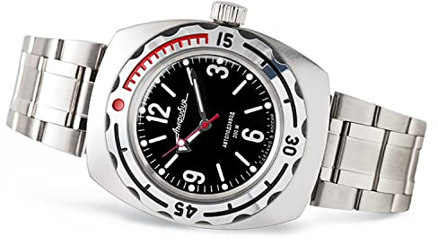 Vostok Germany Wostok Amphibian 1967 2415.01/090659, 090660, 090486 Taucheruhr 20ATM 200m Automatik russische mechanische Uhr aus Russland