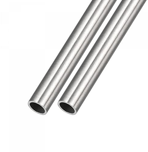 sourcing map 304 Acier Inox Tube (10mm OD x 1mm Paroi T x 250mm L) 2Pcs, Droit Tube - pour Maison Ameublement, Machines