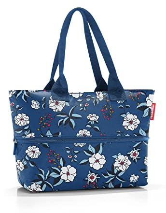 reisenthel shopper e1 garden blue - Großraumtasche - Platz für den kleinen und den großen Einkauf