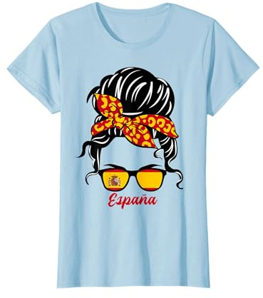 España Bandera Chica Mujer Española Camiseta