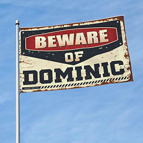 Men Cave Decor Beware of Dominic Flag Windsocks Outdoor Home Decor for Men ( Size : 120X180CM )