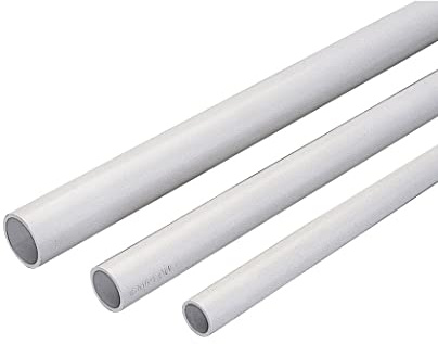 6 Pezzi Tubo rigido Ø 20 mm 2 metri grigio in PVC passacavi a parete per cavi elettrici