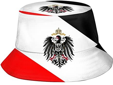 KJHBVND Deutschland Bucket Hat Deutschland Flagge Hut Eimer Hut BRD Deutschland Fischerhut für Outdoor