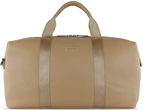 bugatti ELSA Reisetasche aus Leder, Weekender für den Urlaub, Gymtasche für Sport, Sand