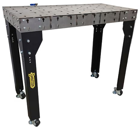 Nukeson Heavy Duty Modular Welding Table - Extendable, Adjustable Height, 2 Tonnes Capacity, TIG, Welder, Metalworking, Manufacturing, Steel, Industrial, Workshop, Warehouse (1)