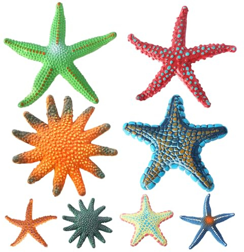 Leonshco 8 Giocattoli da Piscina, Animali Marini Subacquei per Bambini, Stelle Marine, per Imparare le Immersioni e Allenamento