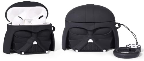 Custodia per AirPods Pro di 2a/1a generazione (2023/2022/2019) con portachiavi, custodia protettiva in silicone XMBYGY con kit per donne e uomini (BlackSoldier)