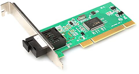 AMIUHOUN PCIE - Tarjeta de red Gigabit de doble puerto eléctrico IP100A 100Mbps PCI Tarjeta de red de fibra óptica