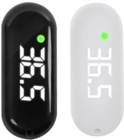 Rechargeable front thermometer, Infrared Thermometer Non-Contact Touchless for Baby, mini thermometer, USB digital baby monitor, body temperature, children's infrared thermometer(Black)