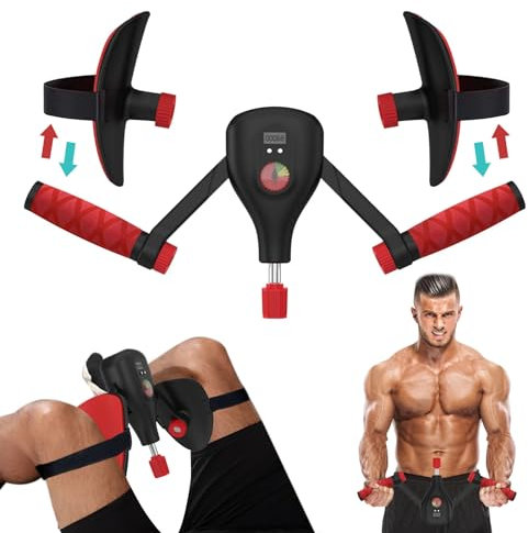 Oberschenkeltrainer,Einstellbar Winkel und Stärke Beckenboden Trainer Damen und Herren,Beintrainer mit Intelligenter Zähl,Hintern und Beckenboden Trainingsgeräte,Beinpresse für Zuhause (Schwarz)