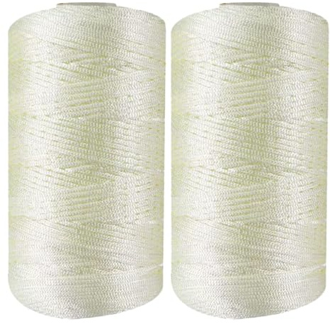 Makramee Garn, 2 x 100g Polypropylen Flache Macrame Cord Makramee Band, Makramee Schnur Farbig für Häkeln, Stricken, Dekoration, Handwerk