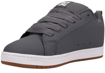 DC Shoes COURT GRAFFIK herr Sneaker, Grå vit, 45 EU