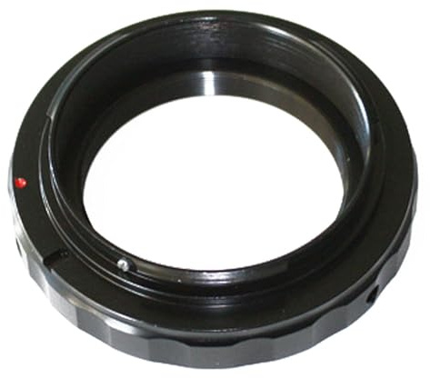 T-Ring Mount Objektivadapter T2 auf EF T Mount Fotografie Zubehör Fit für Nikon SLR, M42 Gewinde, 0,75 mm Pitch, Schwarz
