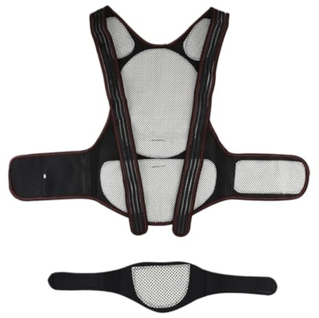 GOOPEEG Bauchweggürtel Stretch Hose Volle Rückenstütze 108-teiliges Magnet-Selbsterhitzungstherapie-Taillen-, Rücken-, Schulter- Und Haltungskorrektur-Rückengurt Bauchweg Mieder(M)