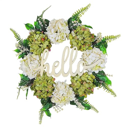 Corona de otoño, Corona de Hortensia de otoño - Corona de hortensias de de otoño | de Corona rústica, Guirnalda de Granja de 15,7 Pulgadas, decoración del hogar Único para Ventana