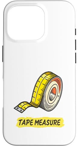 Lustiges Maßband, Grafikkunst Hülle für iPhone 16 Pro