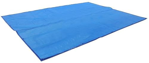 Copertura For Riscaldatore Solare For Piscina, Copertura Rettangolare For Vasca Idromassaggio/piscina Con Occhielli, Coperta Isolante Termica A Bolle Blu, For Piscine Fuori Terra/piscine Con Struttura